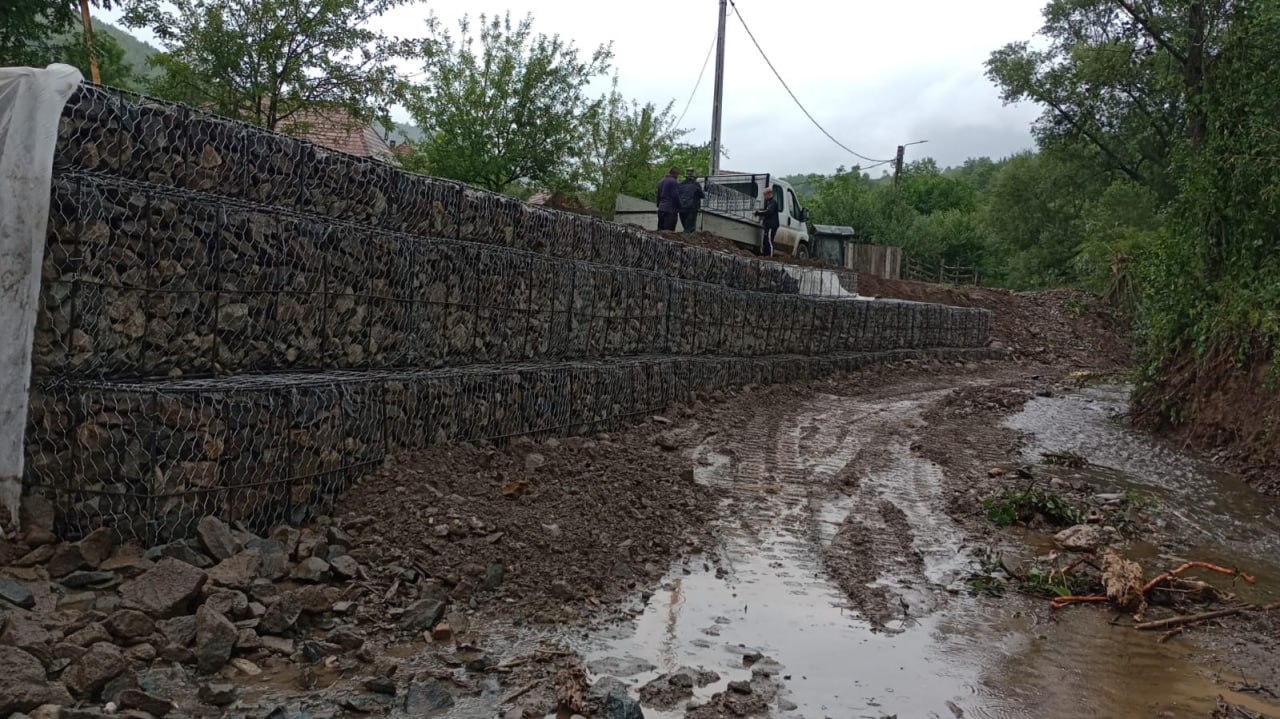 Gabioane zid sprijin